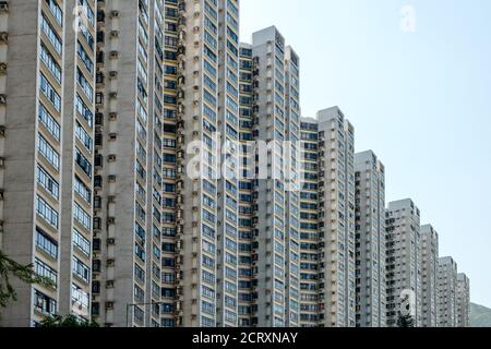 Wohnimmobilien in Hong Kong - Stockfoto