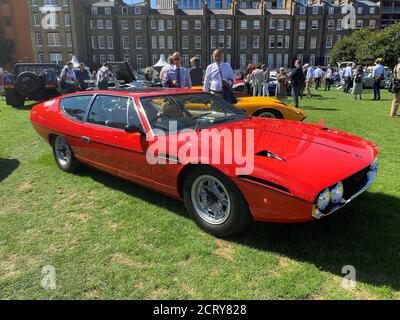 2020 London Concours bei der Honourable Artillery Company in der City of London, Vereinigtes Königreich. Das erste große Automobil-Event seit Februar, wo eine Weltklasse-Sammlung von privaten Autos waren auf dem Display für die Öffentlichkeit Featuring: Lamborghini Espada wo: London, Vereinigtes Königreich Wann: 20 Aug 2020 Credit: Jon Gillespie/WENN Stockfoto