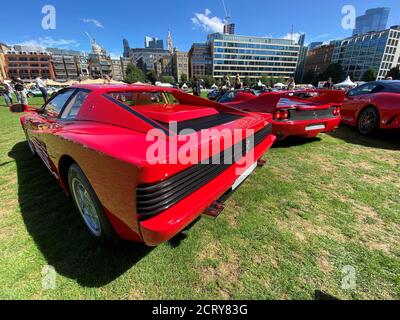 2020 London Concours bei der Honourable Artillery Company in der City of London, Vereinigtes Königreich. Die erste große Automobil-Veranstaltung, die seit Februar stattfand, wo eine Weltklasse-Sammlung von privaten Autos waren auf dem Display für die Öffentlichkeit wo: London, Großbritannien Wann: 20 Aug 2020 Kredit: Jon Gillespie/WENN Stockfoto