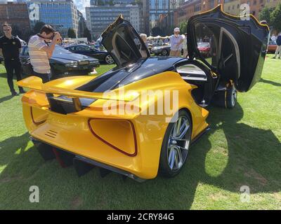 2020 London Concours bei der Honourable Artillery Company in der City of London, Vereinigtes Königreich. Das erste große Automobil-Event seit Februar, wo eine Weltklasse-Sammlung von privaten Autos waren auf dem Display für die Öffentlichkeit Featured: Lotus Evija wo: London, Großbritannien Wann: 20 Aug 2020 Credit: Jon Gillespie/WENN Stockfoto