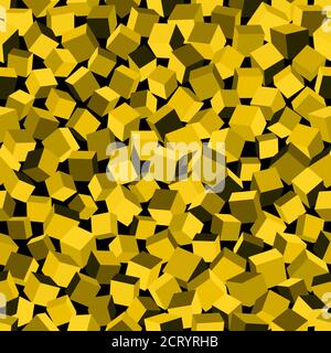 Abstraktes Bild von roten Würfeln Hintergrund. Nahtlose Mustervektordarstellung Stock Vektor