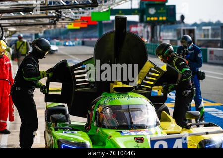 34 Binder Ren. (aut), Smiechowski Jakub (pol), Isaakyan Matevos (rus), Inter Europol Competition, Ligier JS P217-Gibson, Boxenstopp während der 2020 24 H Stockfoto