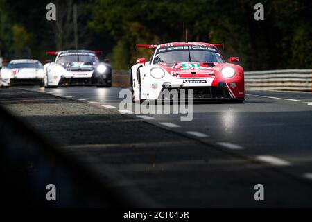 91 Bruni Gianmaria (ita), Lietz Richard (aut), Makowiecki Fr. d. ric (Fra), Porsche GT Team, Porsche 911 RSR-19, Aktion während der 2020 24 Stunden von Le M Stockfoto