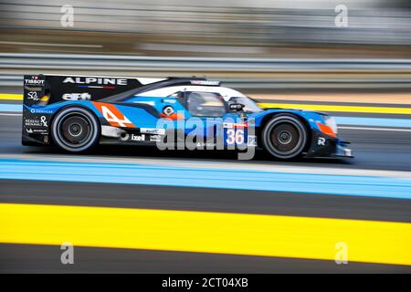 36 Laurent Thomas (Fra), Negrao Andr. (BH), Ragues Pierre (Fra), Signatech Alpine Elf, Total, Alpine A470-Gibson, Aktion während der 2020 24 Stunden Stockfoto