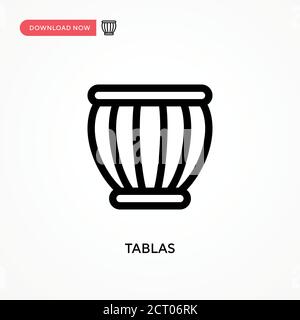 Tablas einfaches Vektorsymbol. Moderne, einfache flache Vektor-Illustration für Website oder mobile App Stock Vektor