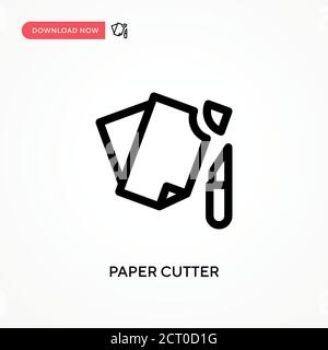 Einfaches Vektorsymbol für den Papierschneider. Moderne, einfache flache Vektor-Illustration für Website oder mobile App Stock Vektor
