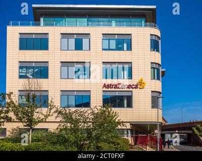 AstraZeneca Cambridge - Firmenzentrale - Academy House Cambridge Stockfoto