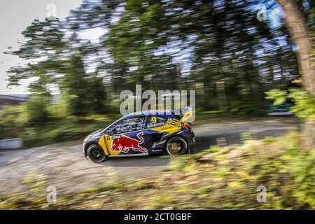 09 HANSEN Kevin (SWE), Team Hansen (SWE), Peugeot 208, Aktion während der Neste World RX von Riga-Lettland, 5. Runde der 2020 FIA World Rallycross Cha Stockfoto