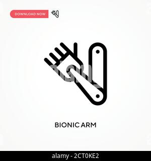 Bionic Arm einfaches Vektor-Symbol. Moderne, einfache flache Vektor-Illustration für Website oder mobile App Stock Vektor