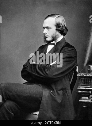 Joseph Lister. Porträt des britischen Chirurgen Joseph Lister, 1. Baron Lister (1827-1912), Fotografie von Thomas Annan, um 1860. Lister war ein Pionier der antiseptischen Chirurgie. Stockfoto