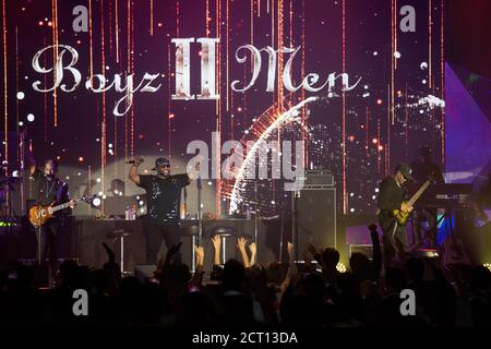 Hongkong, China: 05. Dez. 2016. Boyz II Men tritt im Hong Kong Convention Center auf. Alamy Stock Image/Jayne Russell Stockfoto