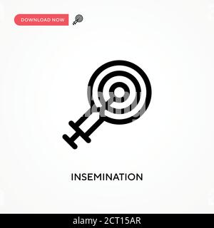 Insemination einfaches Vektorsymbol. Moderne, einfache flache Vektor-Illustration für Website oder mobile App Stock Vektor