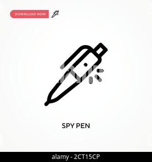 Spionstift einfaches Vektor-Symbol. Moderne, einfache flache Vektor-Illustration für Website oder mobile App Stock Vektor