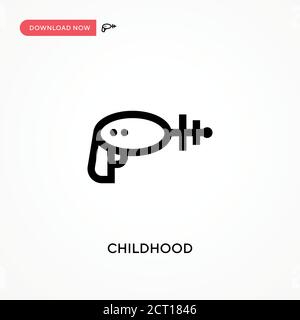 Einfaches Vektor-Symbol für Kinder. Moderne, einfache flache Vektor-Illustration für Website oder mobile App Stock Vektor