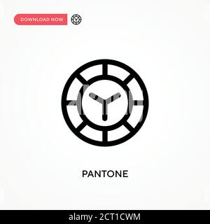 Einfaches Pantone-Vektorsymbol. Moderne, einfache flache Vektor-Illustration für Website oder mobile App Stock Vektor