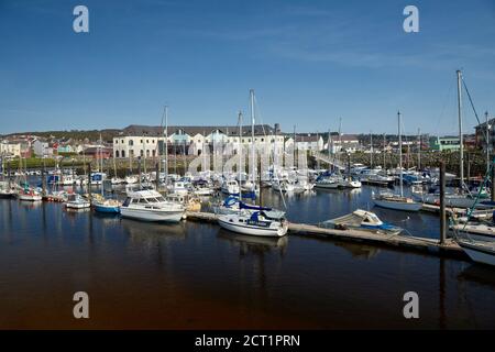 Yachten Aberystwyth Marina Aberystwyth Ceredigion Wales Großbritannien Stockfoto