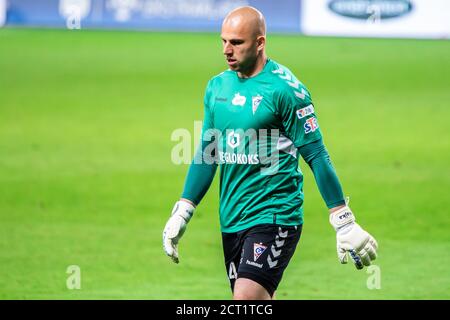 Martin Chudy von Gornik gesehen während der polnischen PKO Ekstraklasa League Spiel zwischen Legia Warszawa und Gornik Zabrze im Marschall Jozef Pilsudski Legia Warschau Municipal Stadium. (Endstand; Legia Warszawa 1:3 Gornik Zabrze) Stockfoto