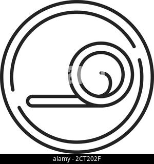 Symbol für ergonomische Matratze mit schwarzer Linie. Arbeitet an der menschlichen Form und Größe. Bei der Entwicklung wurde auf Flexibilität gesetzt. Piktogramm für Webseite, mobile App, Promo. UI Stock Vektor