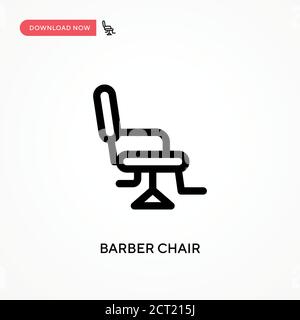 Barber Stuhl einfache Vektor-Symbol. Moderne, einfache flache Vektor-Illustration für Website oder mobile App Stock Vektor