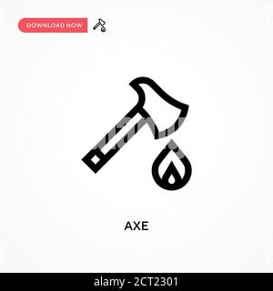Einfaches AX-Vektor-Symbol. Moderne, einfache flache Vektor-Illustration für Website oder mobile App Stock Vektor