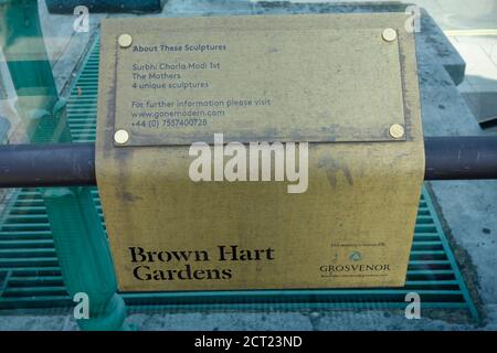 Brown Hart Gardens - Mayfair, London, Großbritannien. Stockfoto