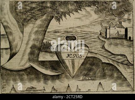 . Christelyke aandachten of vlammende ziel-zuchten : eener Godvreesend ziele, met een Goddelijk antwoord daar op passende . lfs als ftcrflijk Menfch op Aarden moet omfweven,Den eenen Broeder kan des anders harte nietVerfchaften volle trooft, in t midden van t verdriet Gods.Geon. Hoe hooge ook in waarde^Mag worden aangebech als Heyland defer Aarde:daar is geen ander Naam, als die van Jefus is.die ons volkomen trooft verfchafc in droefFcnis.Hy is de waare God, de Soono van den Vader,Hy fchenkt ons trooft, uyt Zijne Zielheads und r Stockfoto