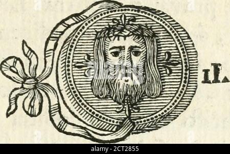 . Veteris gemmae ad Christianum usum exscalptae brevis explanatio ad academicos Etruscos Cortonenses . Canieolse antiqugc l –■ 1 1. Stockfoto