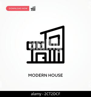 Modernes Haus einfache Vektor-Symbol. Moderne, einfache flache Vektor-Illustration für Website oder mobile App Stock Vektor