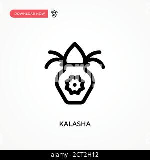 Kalasha einfaches Vektor-Symbol. Moderne, einfache flache Vektor-Illustration für Website oder mobile App Stock Vektor