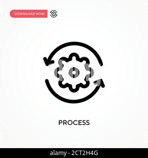 Einfaches Vektor-Symbol verarbeiten. Moderne, einfache flache Vektor-Illustration für Website oder mobile App Stock Vektor