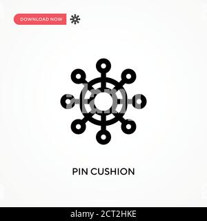 PIN Kissen einfache Vektor-Symbol. Moderne, einfache flache Vektor-Illustration für Website oder mobile App Stock Vektor