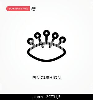 PIN Kissen einfache Vektor-Symbol. Moderne, einfache flache Vektor-Illustration für Website oder mobile App Stock Vektor