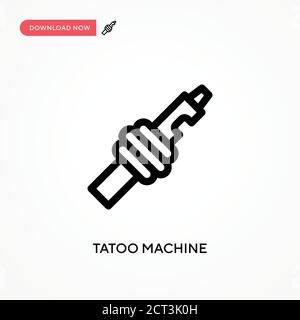 Tatoo Maschine einfaches Vektor-Symbol. Moderne, einfache flache Vektor-Illustration für Website oder mobile App Stock Vektor