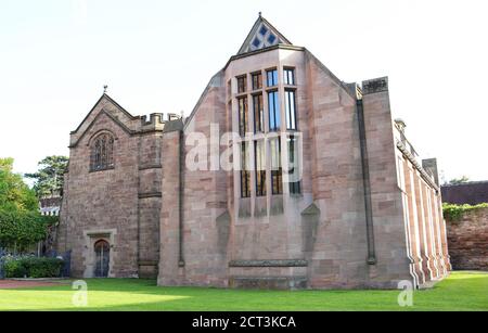 Die verkettete Bibliothek , Hereford , Großbritannien Stockfoto