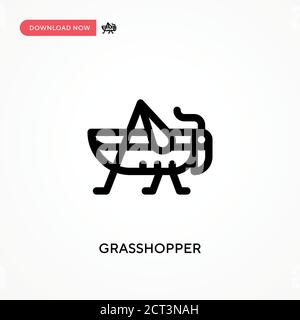 Grasshopper einfaches Vektorsymbol. Moderne, einfache flache Vektor-Illustration für Website oder mobile App Stock Vektor