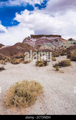 Hügel der sieben Farben, Uspallata, Provinz Mendoza, Argentinien, Südamerika Stockfoto