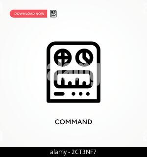 Befehl einfaches Vektor-Symbol. Moderne, einfache flache Vektor-Illustration für Website oder mobile App Stock Vektor