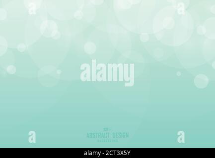 Abstrakt Verlauf grün Bokeh Muster Design Kunstwerk Hintergrund. Verwenden Sie für Anzeige, Poster, Kunstwerk, Template-Design, Druck. Illustration Vektor eps10 Stock Vektor