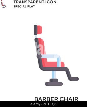 Vektor-Symbol für Friseurstuhl. Flache Illustration. Vektor EPS 10. Stock Vektor