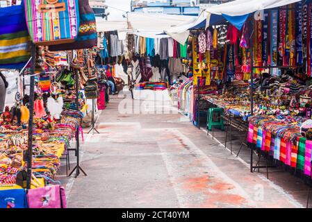 Otavalo Markt, Imbabura Provinz, Ecuador Stockfoto