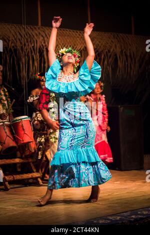 Highland Paradise, Drums of Our Ahnen Cultural Show, Rarotonga, Cook Islands Stockfoto