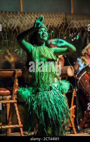 Highland Paradise, Drums of Our Ahnen Cultural Show, Rarotonga, Cook Islands Stockfoto