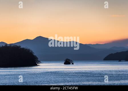 Halbinsel Nicoya bei Sonnenaufgang, Costa Rica, Mittelamerika Stockfoto