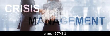 Crisis Management Solution Crisis Identity Planning Konzept. Stockfoto