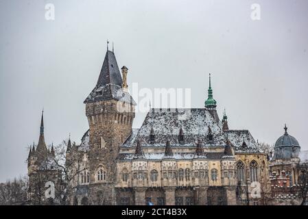 Burg Vajdahunyad, Budapest, Ungarn, Europa Stockfoto