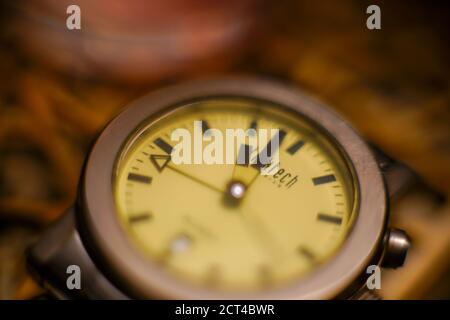 Retro, alten Stil Uhr weichen Fokus Stockfoto