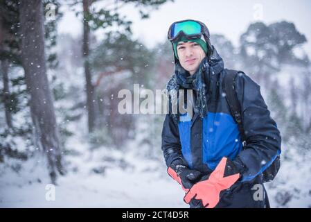 Skifahren am CairnGorm Mountain, Glenmore, Cairngorms National Park, Schottland, Großbritannien, Europa Stockfoto