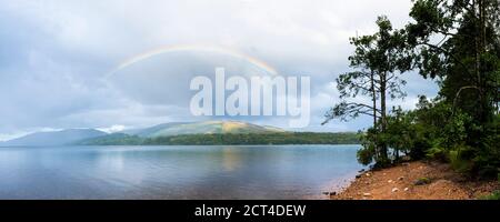 Kanu Loch Lochy, Teil der Caledonian Canal, Fort William, Scottish Highlands, Schottland, Großbritannien, Europa Stockfoto