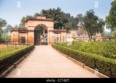 The British Residency Complex, Lucknow, Uttar Pradesh, Indien Stockfoto