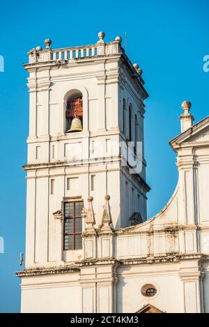 SE Catedral de Santa Catarina, ein UNESCO-Weltkulturerbe in Old Goa, Goa, Indien Stockfoto